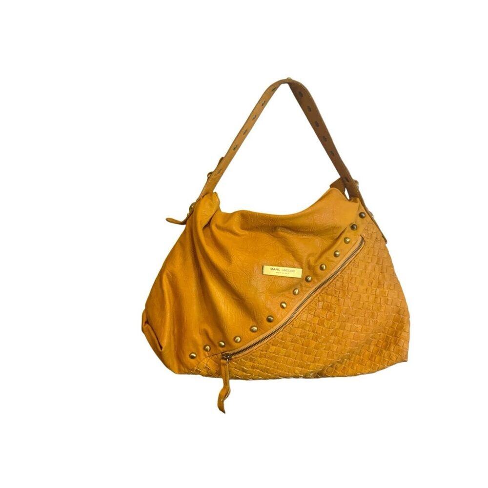Marc Jacobs Leather Woven Hobo Bag